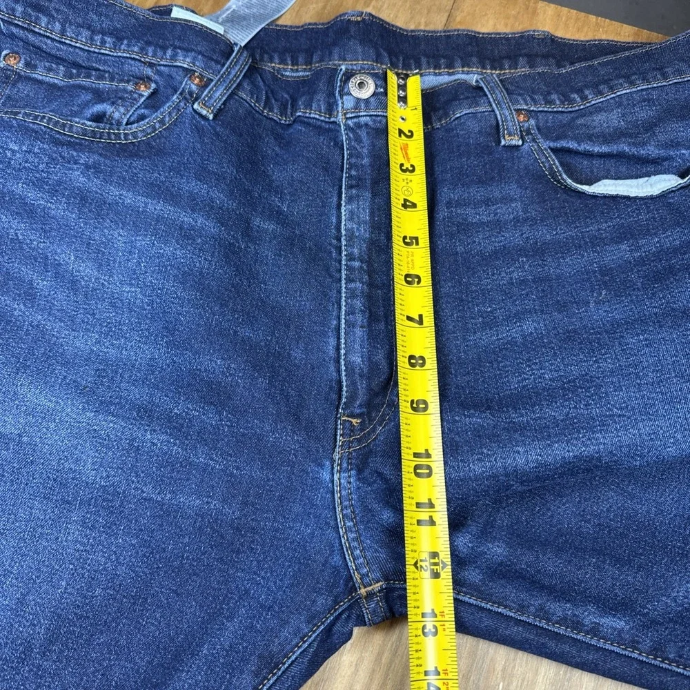 Levi's 502 Regular Fit Tapered Leg Denim Blue Jeans Mens 44x36  34